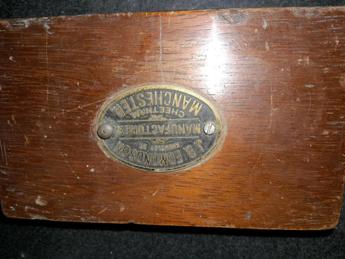 Antique printing equipment in wooden boxes - Image 2
