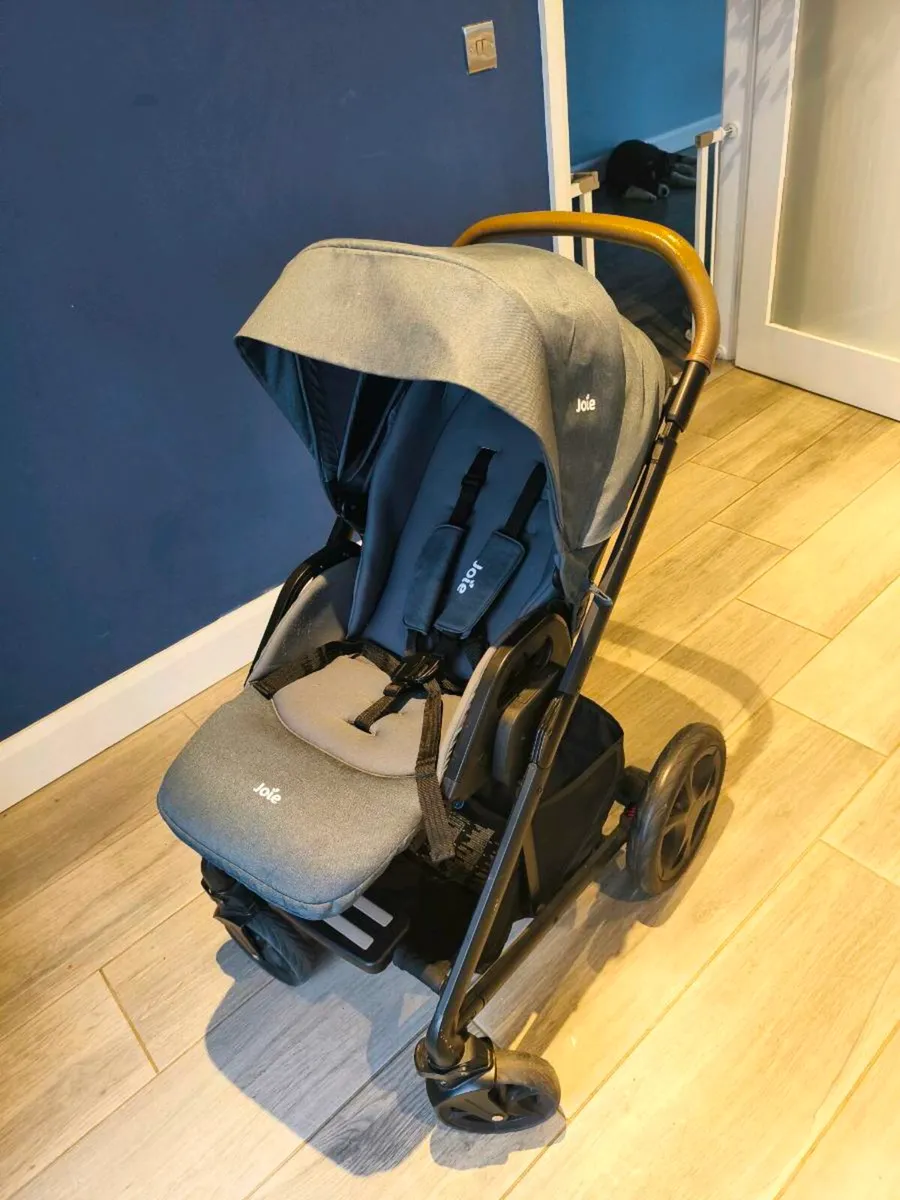 Joie Chrome Stroller and Carrycot - Image 1