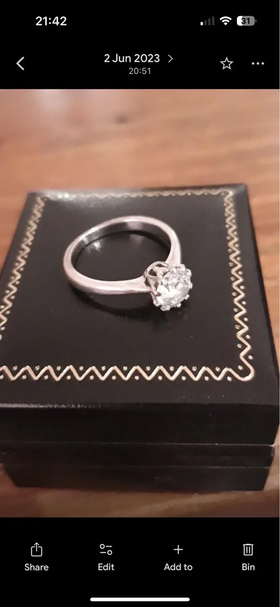 1.25 ct Diamond engagement ring - Image 3