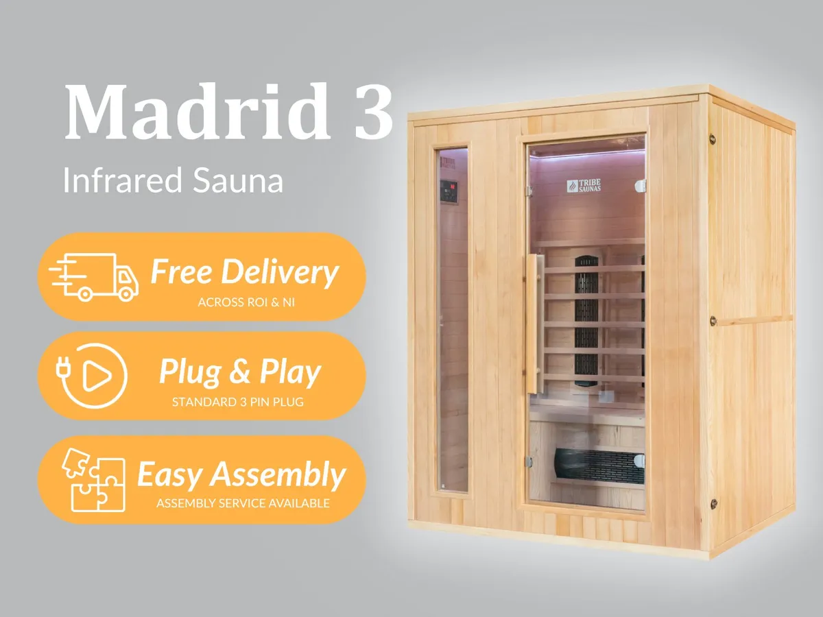Infrared Sauna | Indoor | 3 Person | Madrid 3 - Image 1