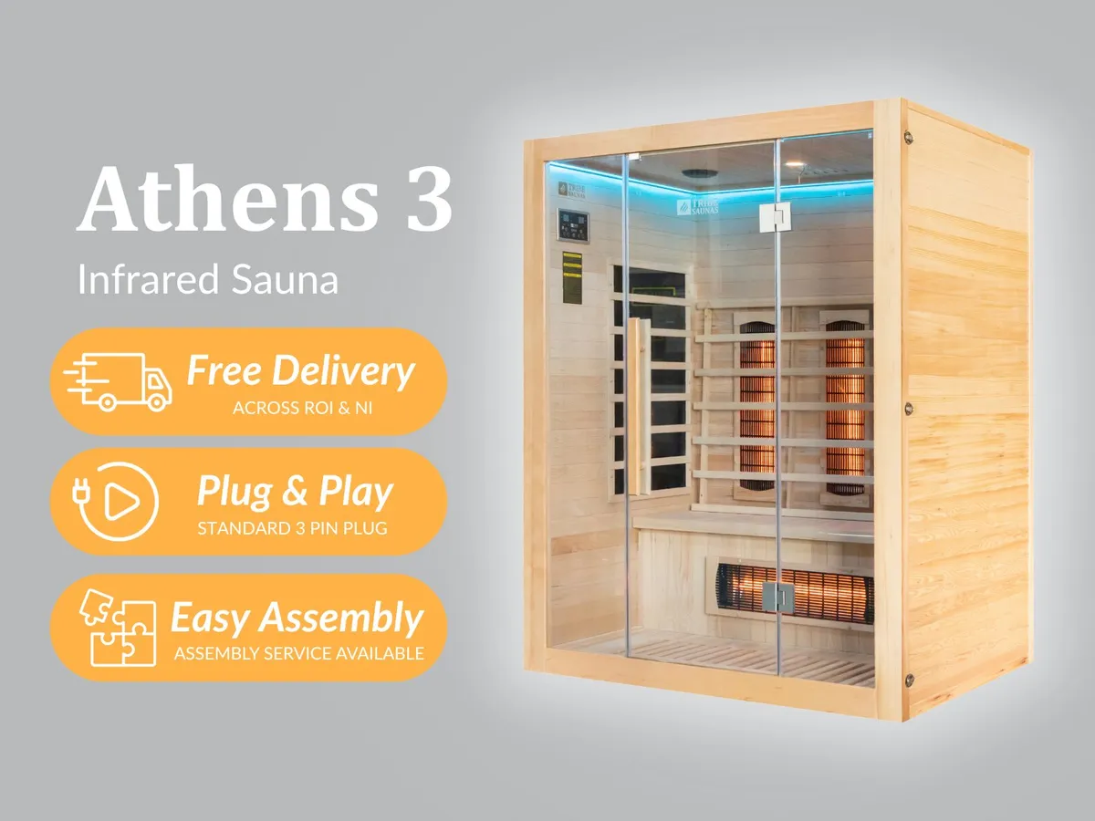 Infrared Sauna | Indoor | 3 Person | Athens 3 - Image 1