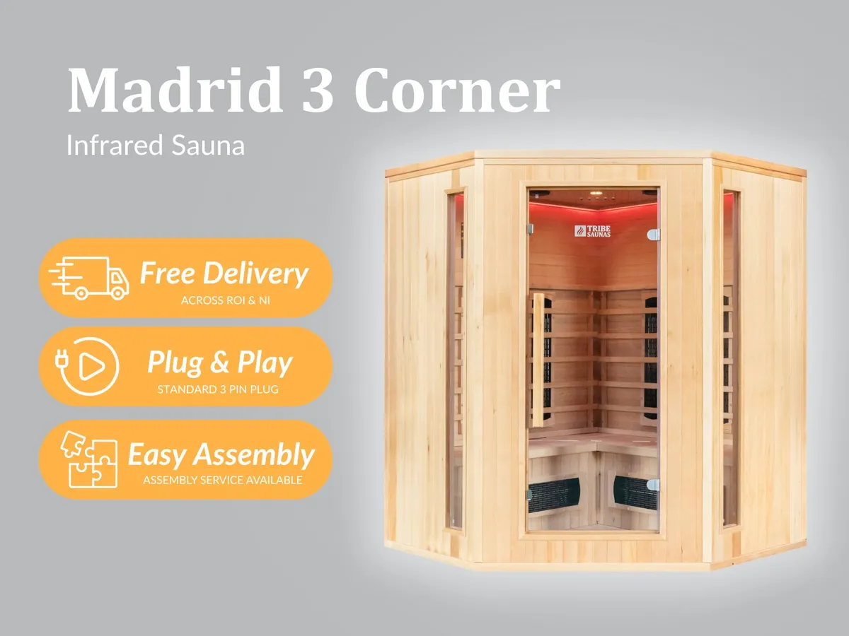 Infrared Sauna | Indoor | 4 pers | Madrid 3 Corner - Image 1