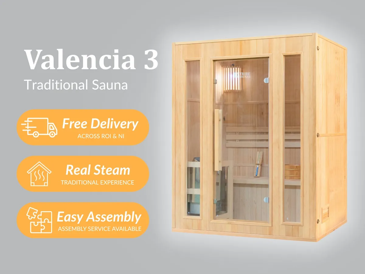 Traditional Sauna | Indoor | 3 Person | Valencia 3 - Image 1