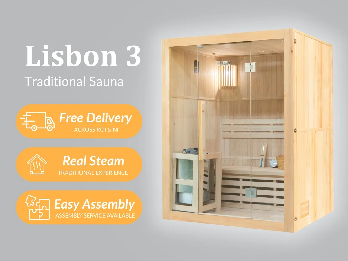 Traditional Sauna | Indoor | 3 Person | Lisbon 3 - Image 1