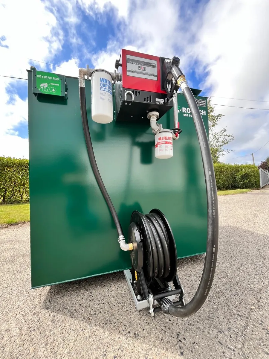 2700 Litre Steel Bunded Tank with Pump & Reel - Image 4