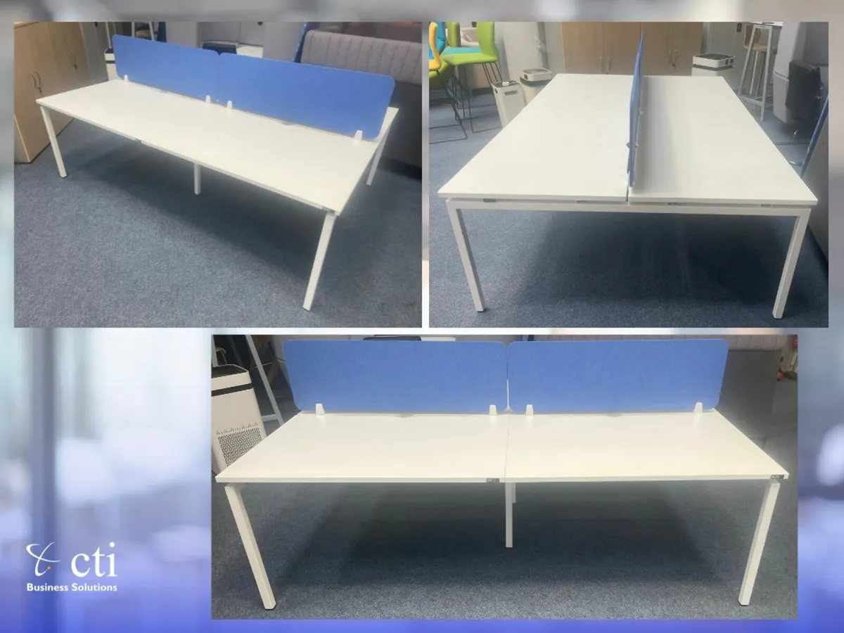 Office Pod Bench Desking and Divider Screen Setups - Image 2