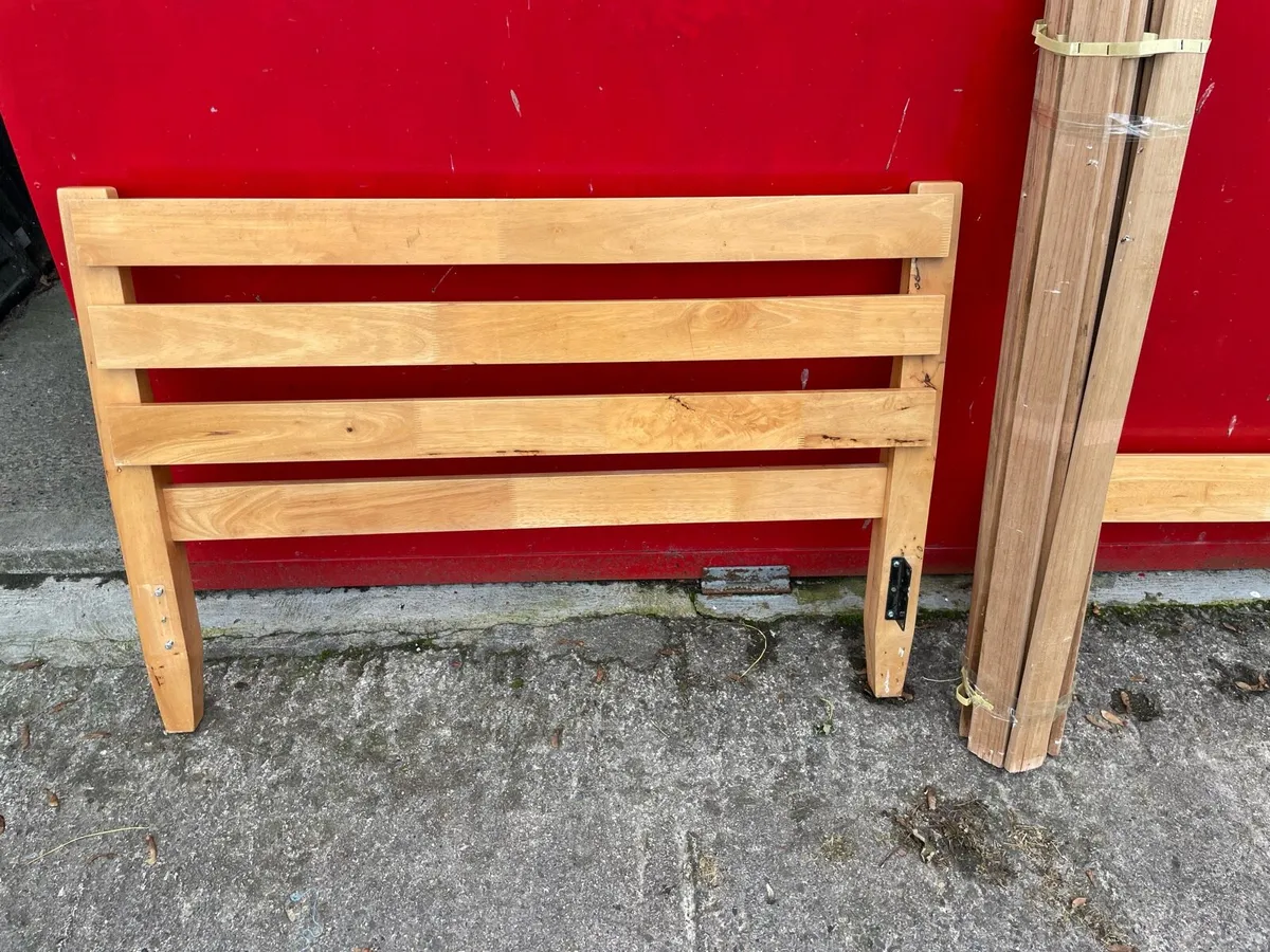 Small Double Pine Bed - Image 1