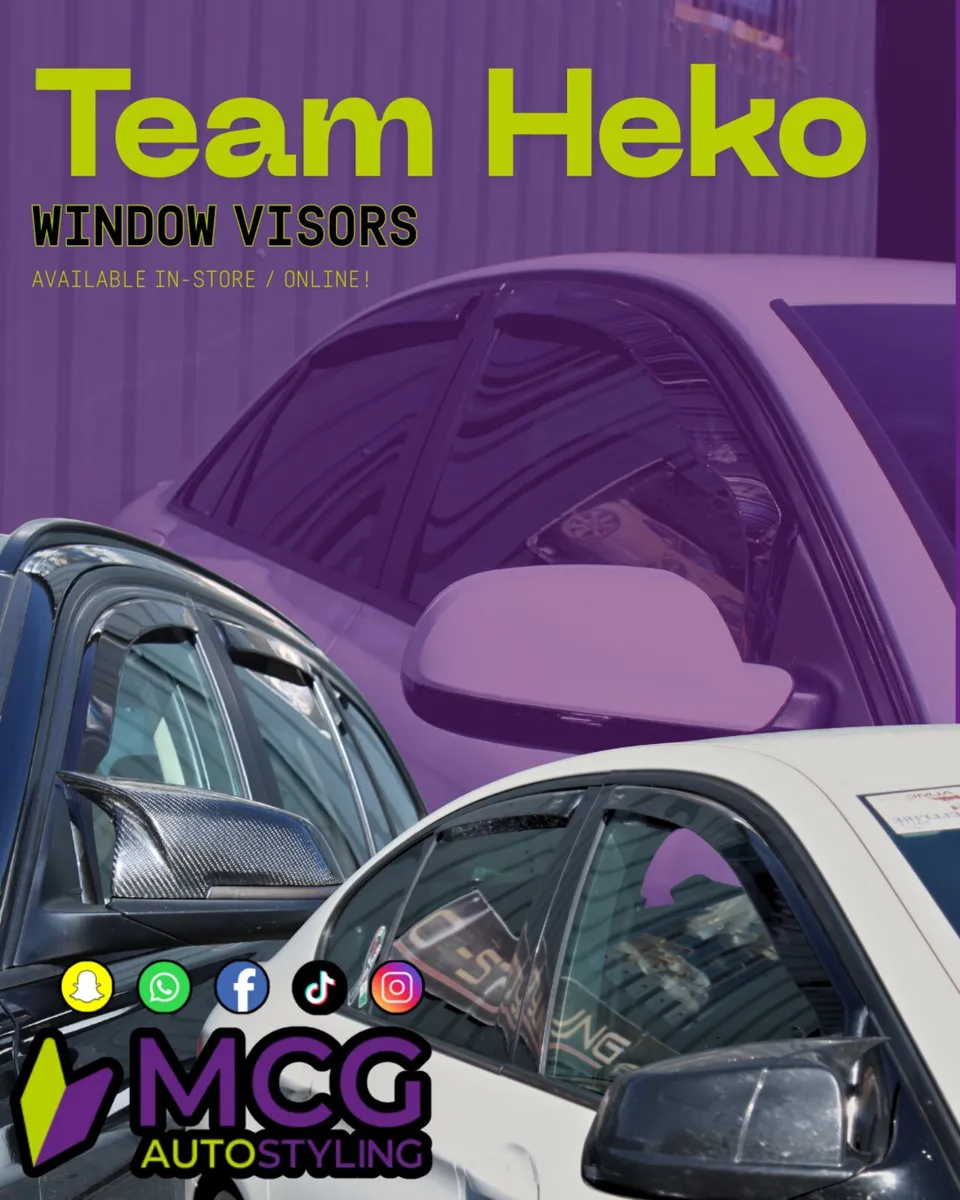 Team Heko Window Visors - Ireland's Largest Stock! - Image 1