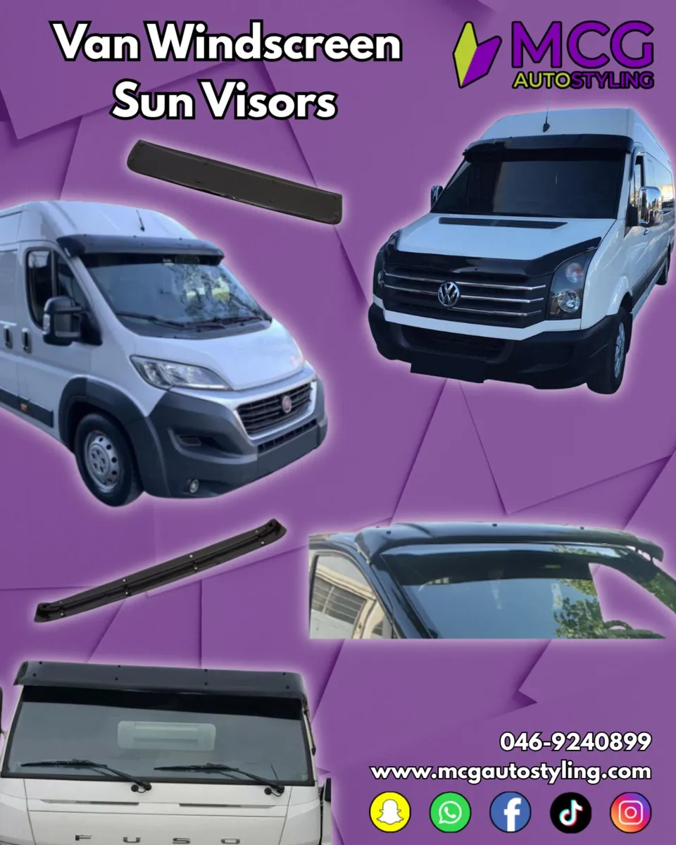 Van Windscreen Sun Visors - Image 1
