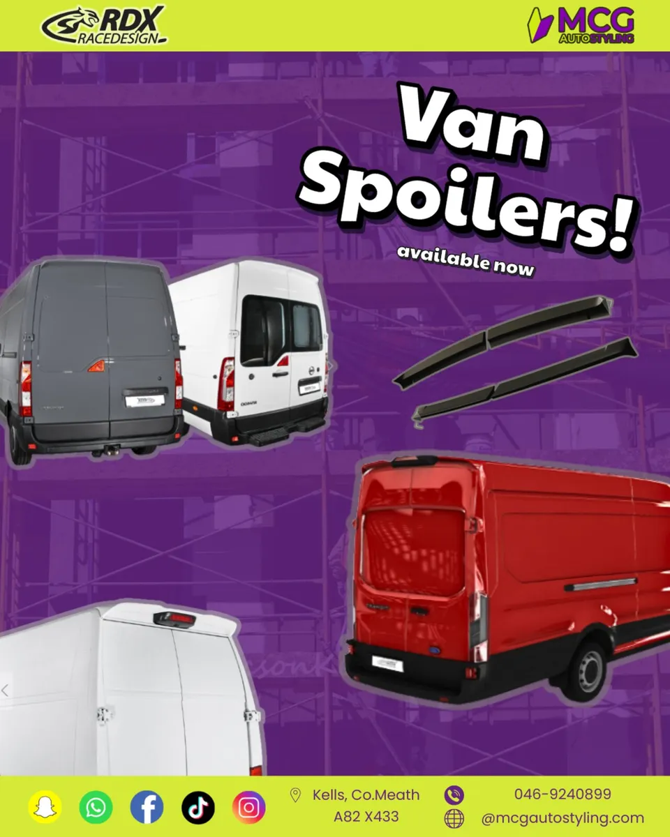 Van Spoilers - Crafter, Sprinter, Boxer, Master - Image 1