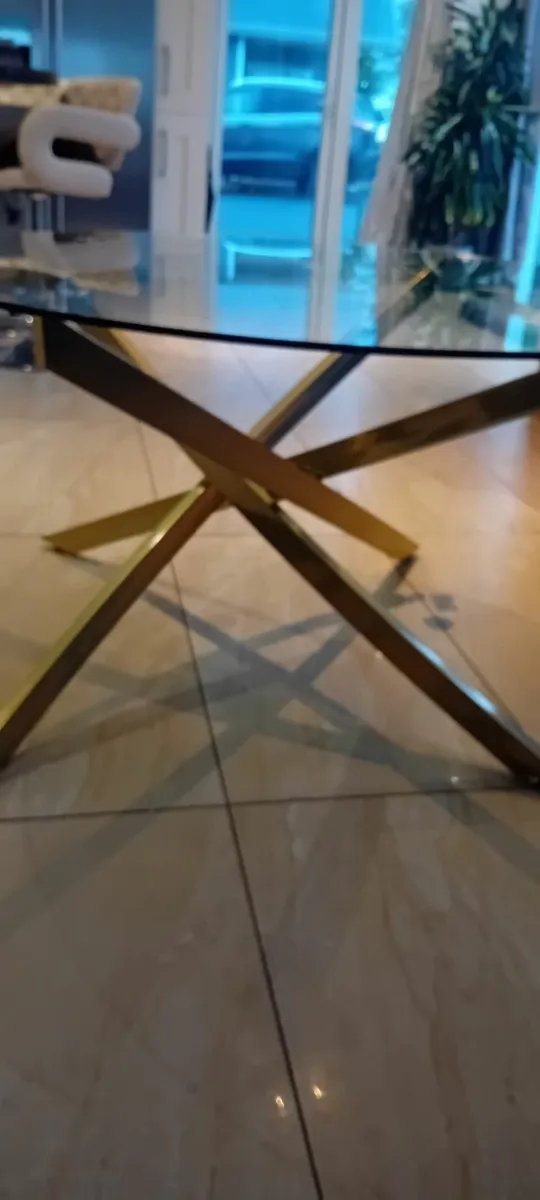 Glass top designer table - Image 1