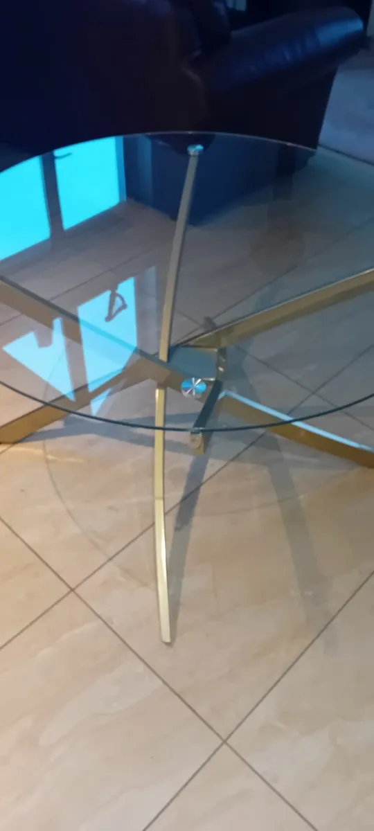 Glass top designer table - Image 2
