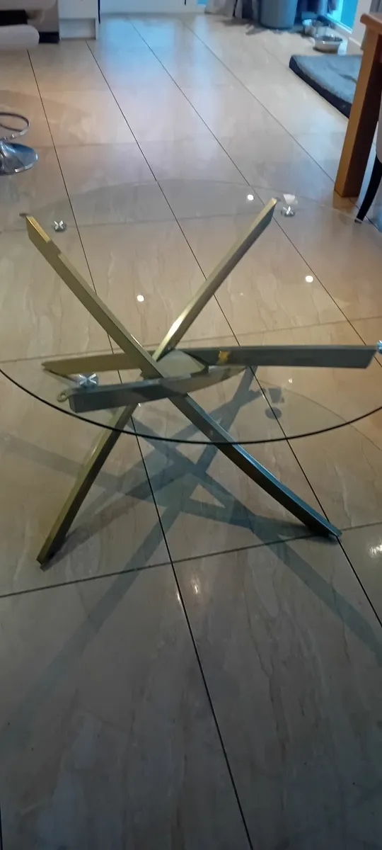 Glass top designer table - Image 4