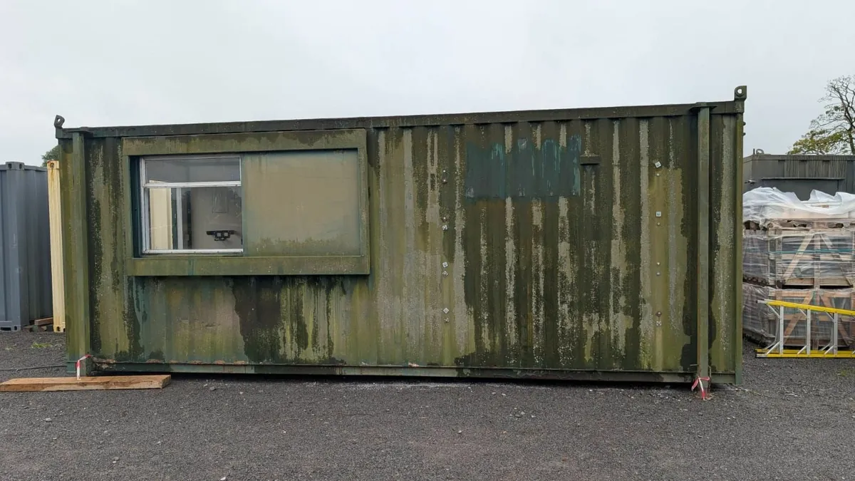 1/2 Canteen/Office 1/2 Storage 21ftx 8ft Container - Image 1