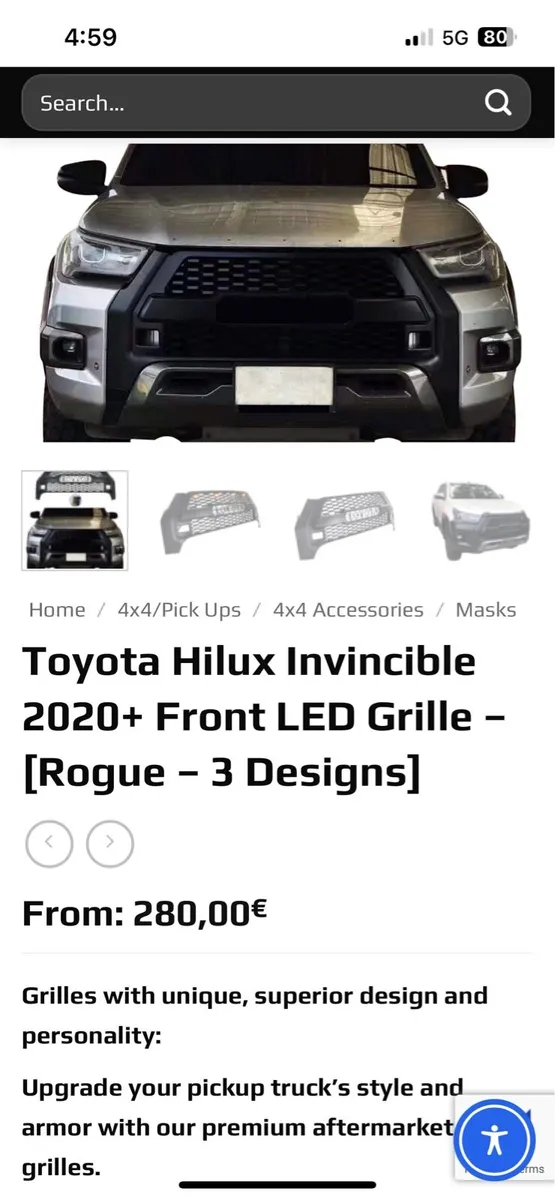 Toyota Hilux x grill - Image 2