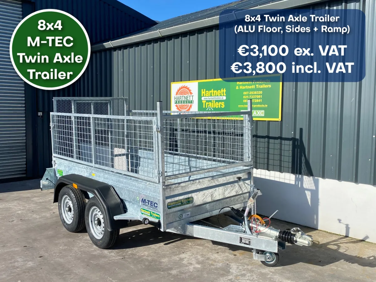 New M-TEC 8x4 Twin Axle Trailers for Sale - Image 1