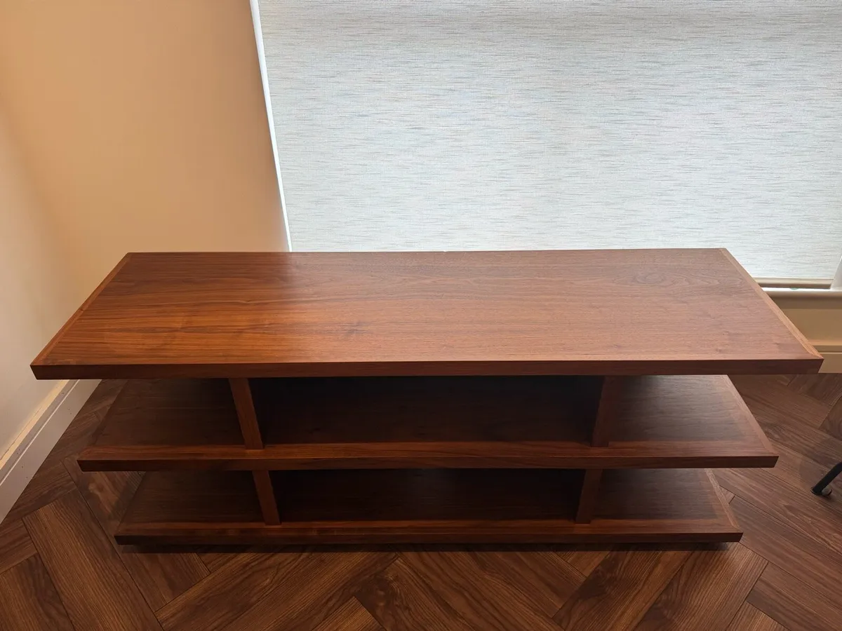 Solid walnut media console - Image 4