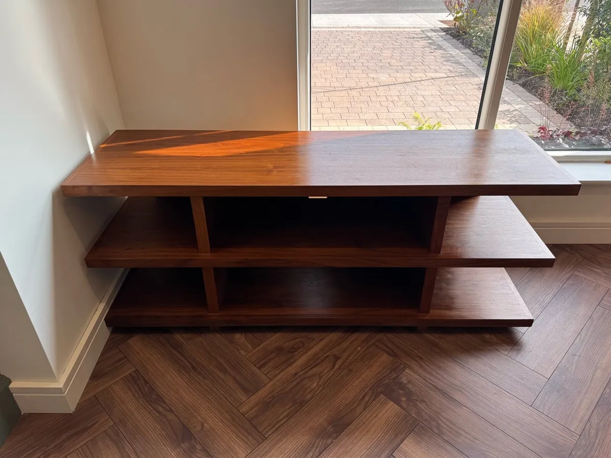 Solid walnut media console - Image 2