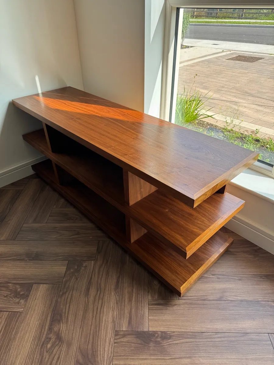 Solid walnut media console - Image 1