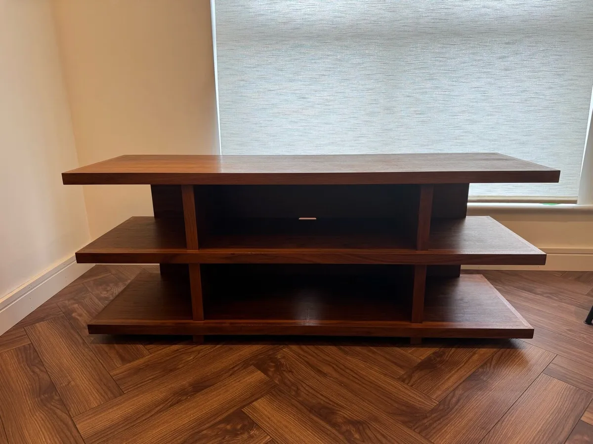 Solid walnut media console - Image 3