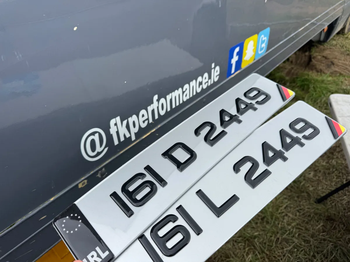 Gel German jap number plates delivered - Image 1