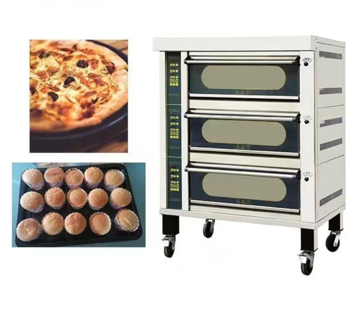 New frytac 3 Deck oven with steam - Image 2