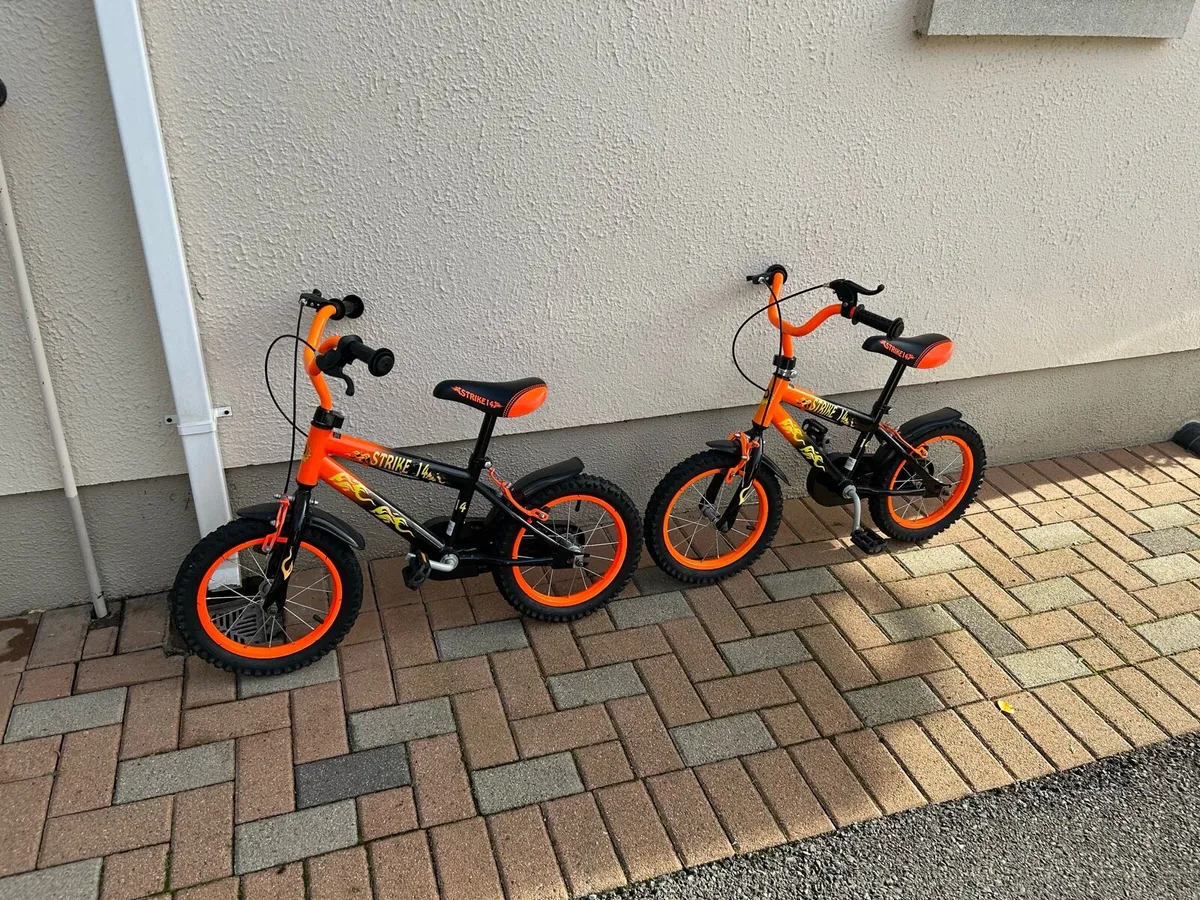 2 x 14” Strike Bikes with stabilisers - Image 1