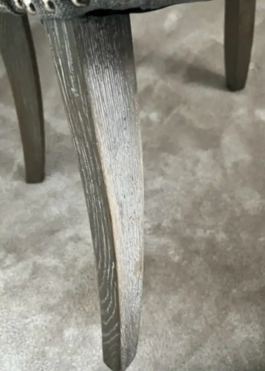 2 x Grey upholstered dining chairs wanted - Image 3