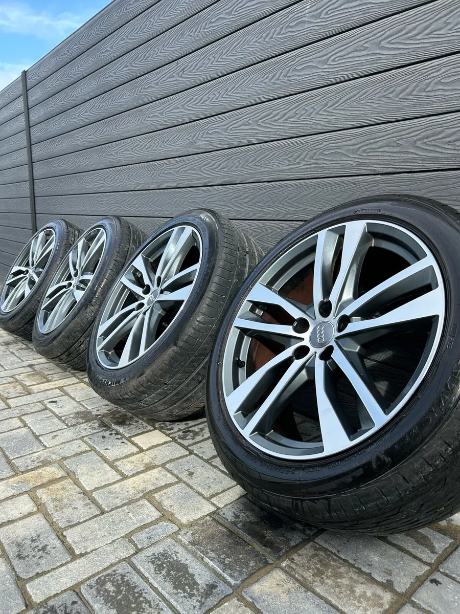 19” GENUINE AUDI A6 S-LINE ALLOY WHEELS & TYRES - Image 1