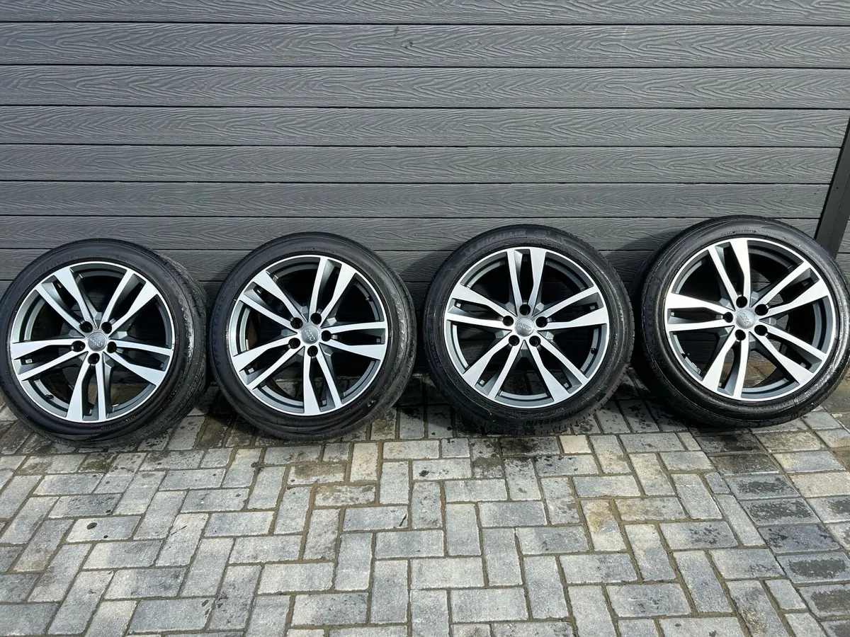19” GENUINE AUDI A6 S-LINE ALLOY WHEELS & TYRES - Image 2