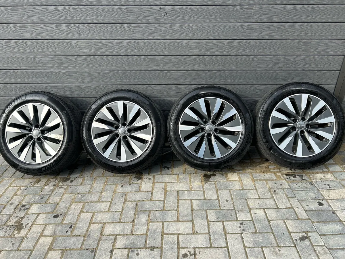 18” GENUINE AUDI A6 ALLOY WHEELS & TYRES - Image 2