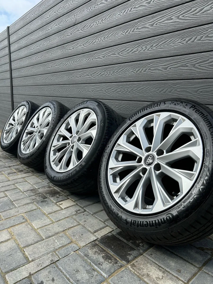 17” GENUINE AUDI A4 ALLOY WHEELS & TYRES - Image 1