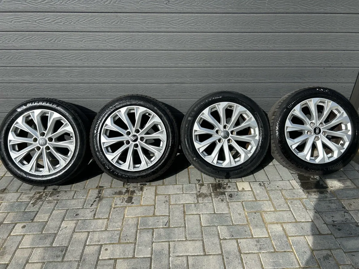 17” GENUINE AUDI A4 ALLOY WHEELS & TYRES - Image 2