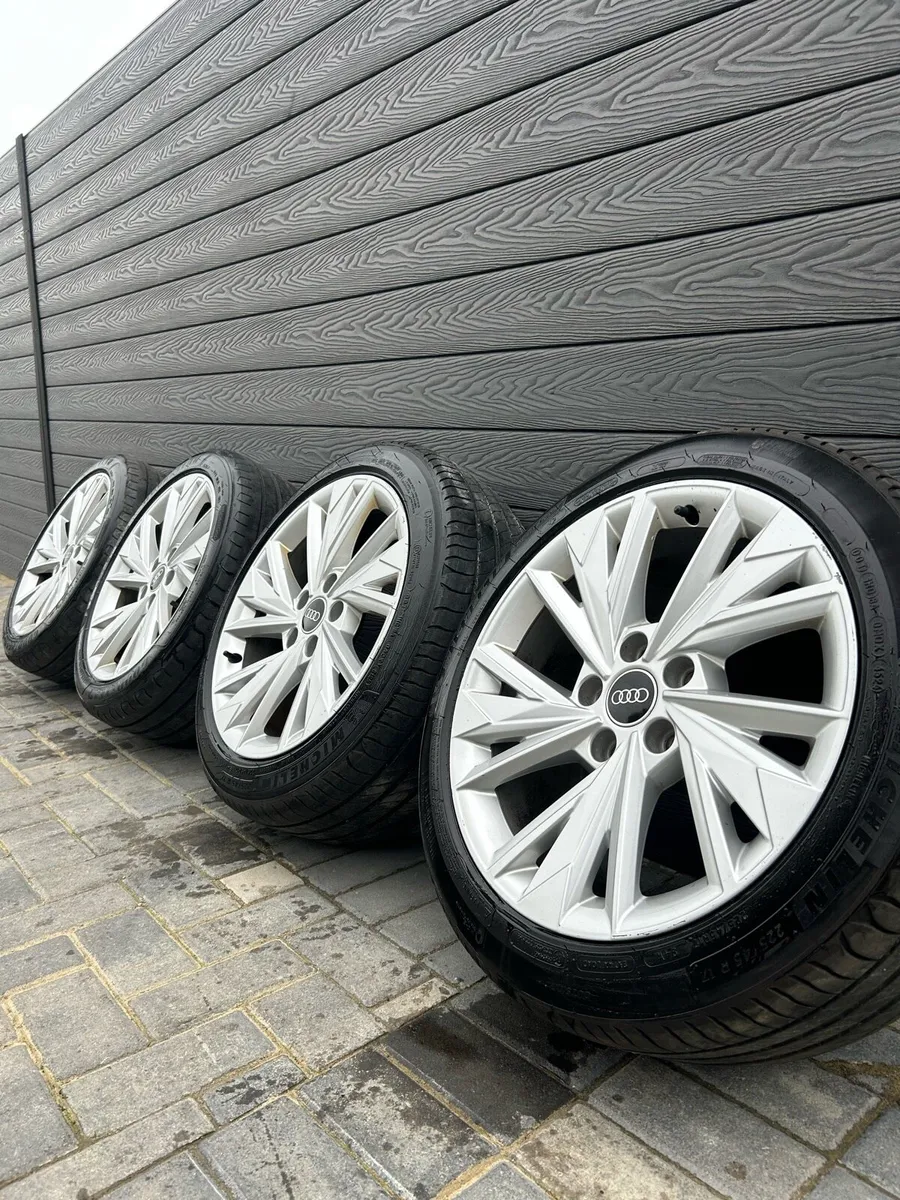 17” GENUINE AUDI A3 ALLOY WHEELS & TYRES - Image 1