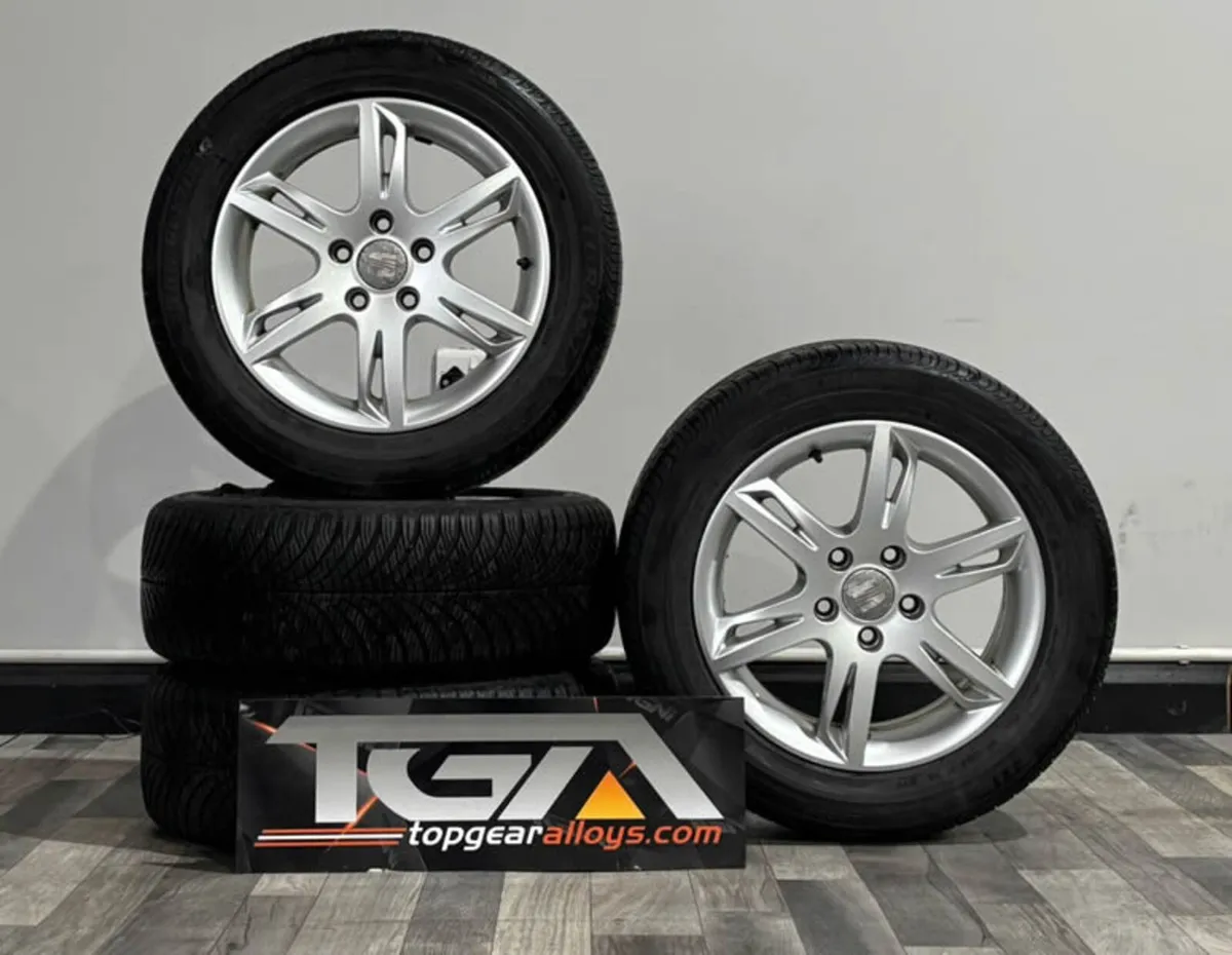 16" GENUINE SEAT LEON ALLOYS & TYRES - Image 1