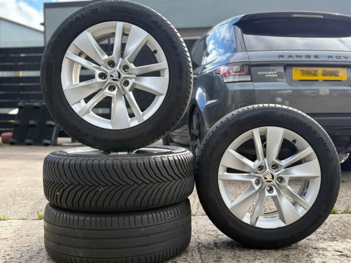 17" Genuine SKODA KAROQ Alloys & Tyres 8W0601025K - Image 1