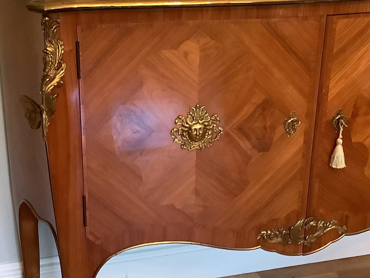 Antique French Louis XV  Bronze Mounted Sideboard - Image 4