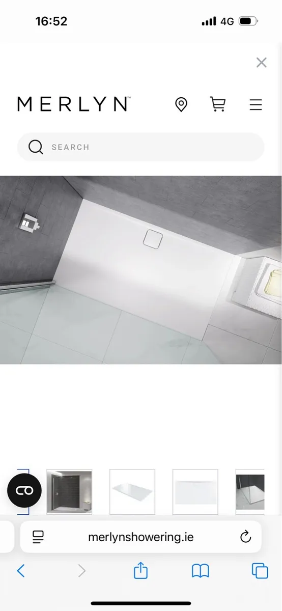 New Merlyn Level 25 1100 x 900 mm shower tray - Image 1