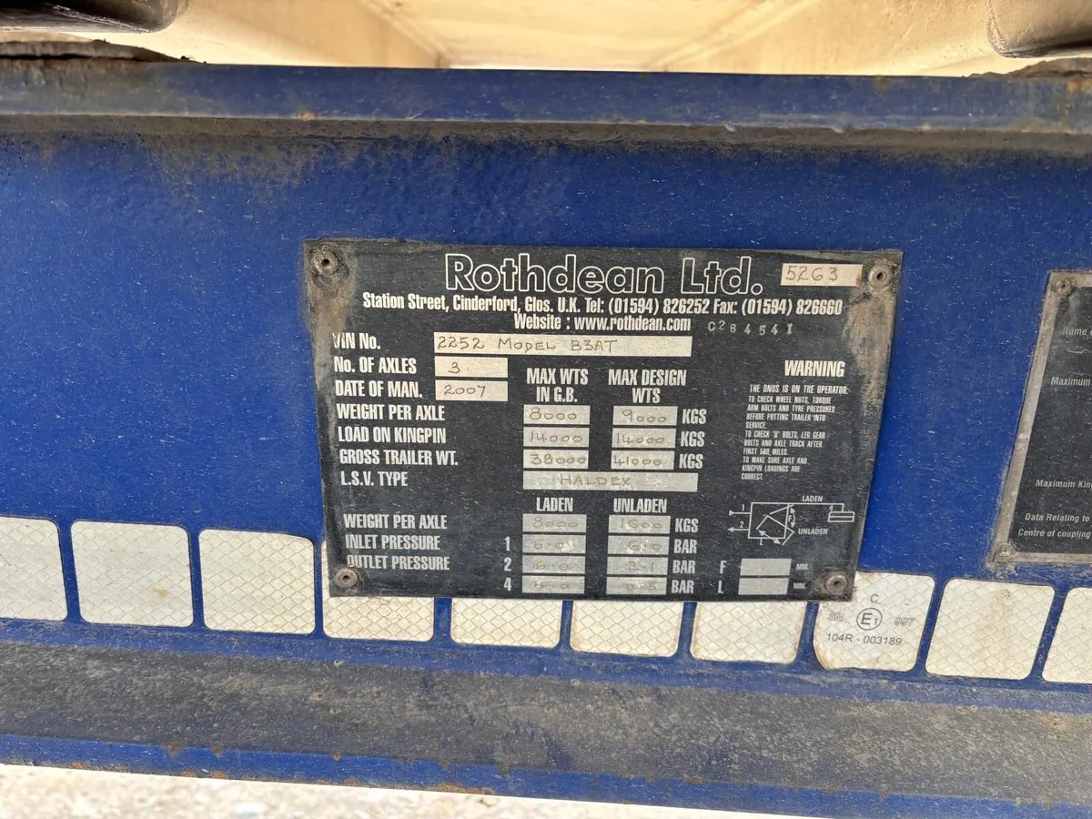 2007 Rothdean Aggregate Trailer - Image 4