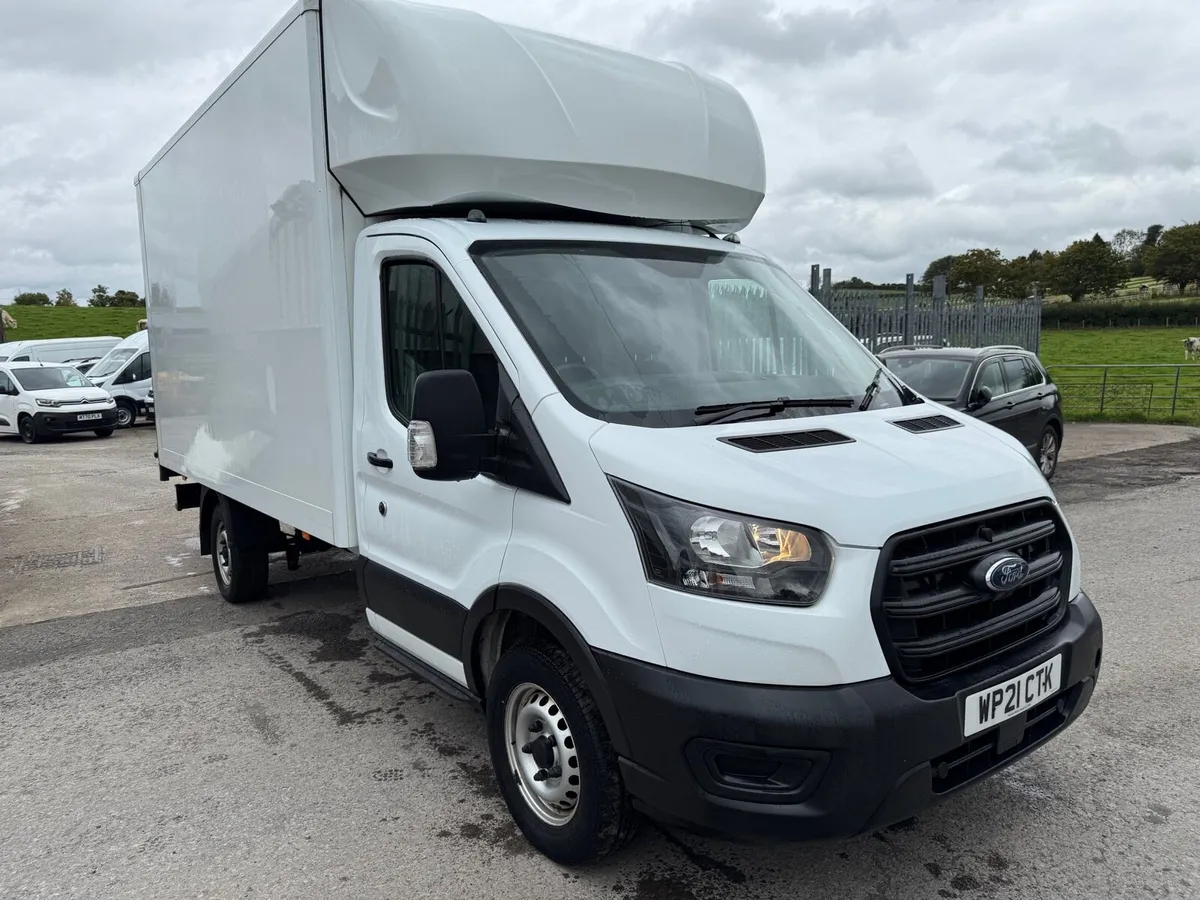 2021 FORD TRANSIT 350 LUTON LWB BOX VAN - Image 1
