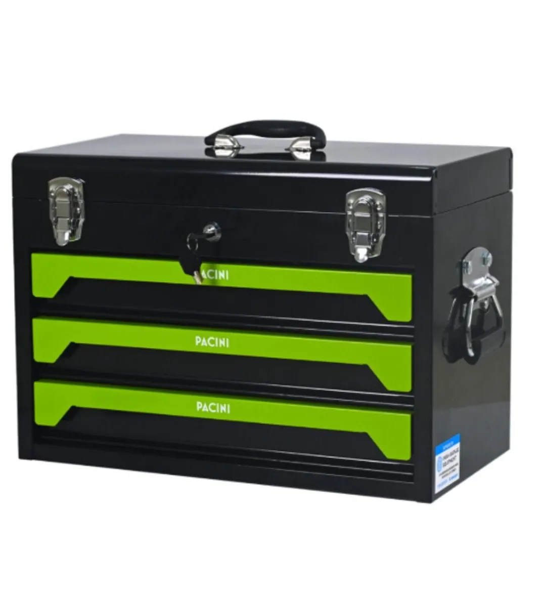 Pacini 3 Drawer Tool Chest with Full Tool Set - Image 2