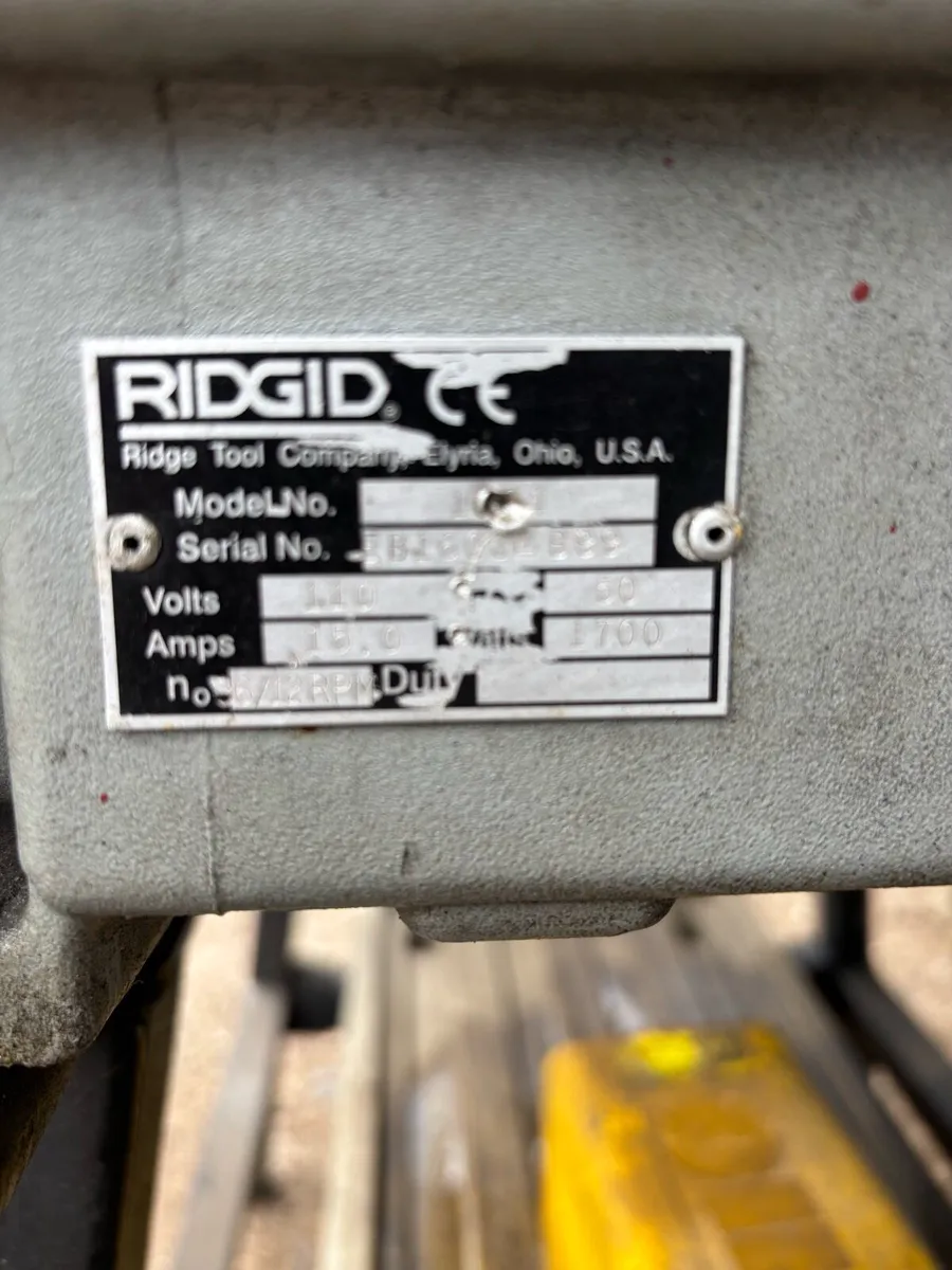 RIDGID 1224 THREADER  1/2” to 4” - Image 4