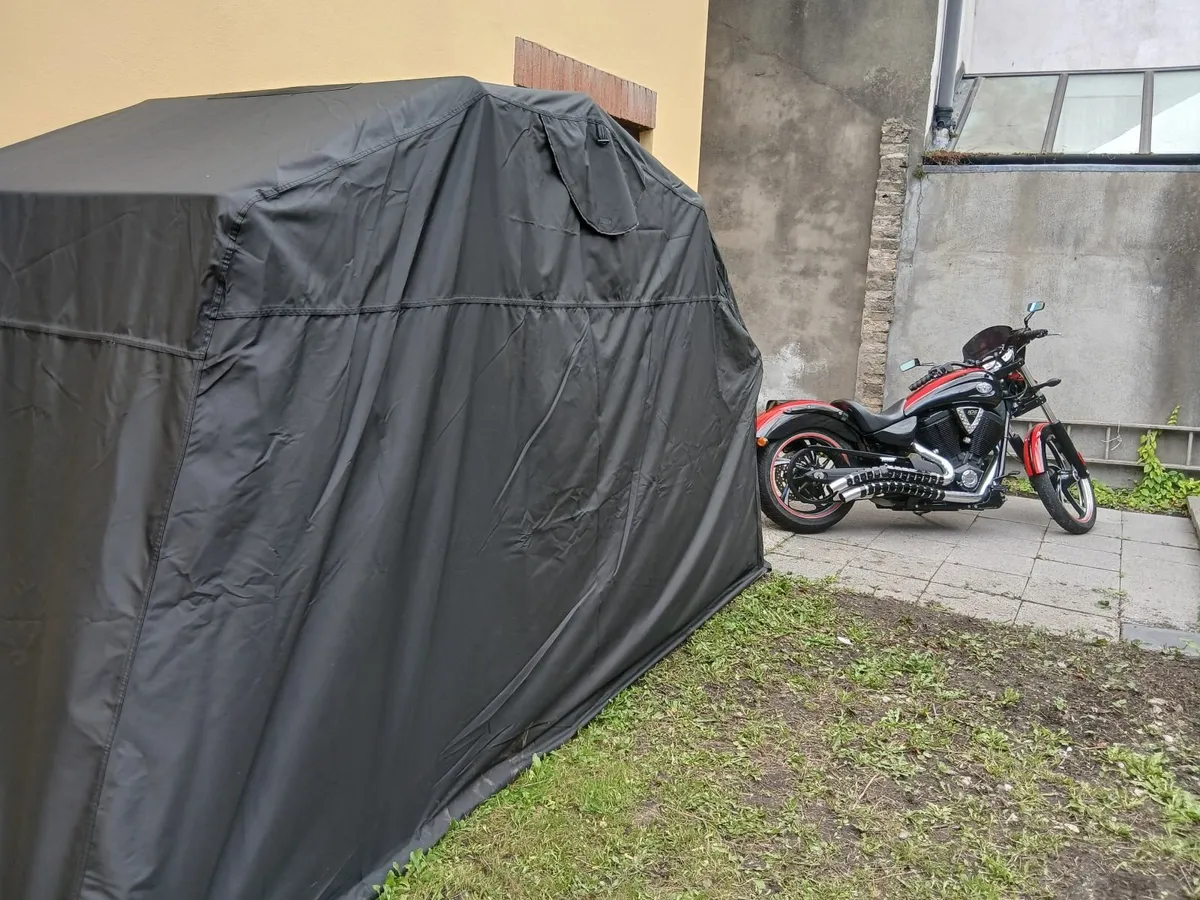 Motorcycle Folding Shed, Shelter, Garage, Cover. - Image 2