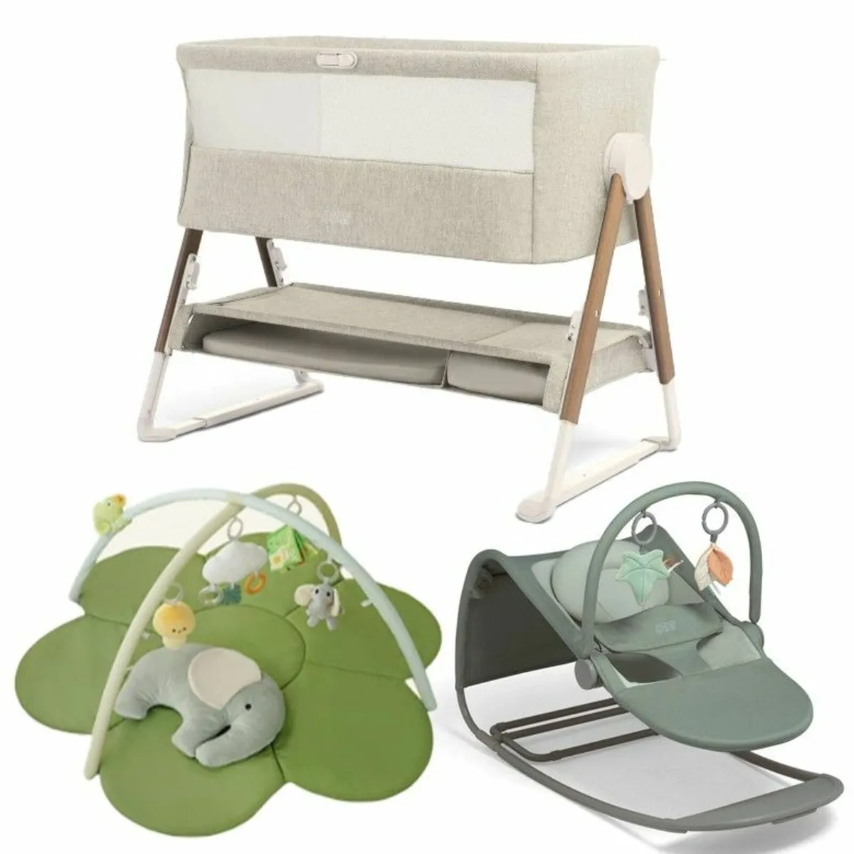Baby Bundle (Cot + Bouncer + Playmat) - Image 1