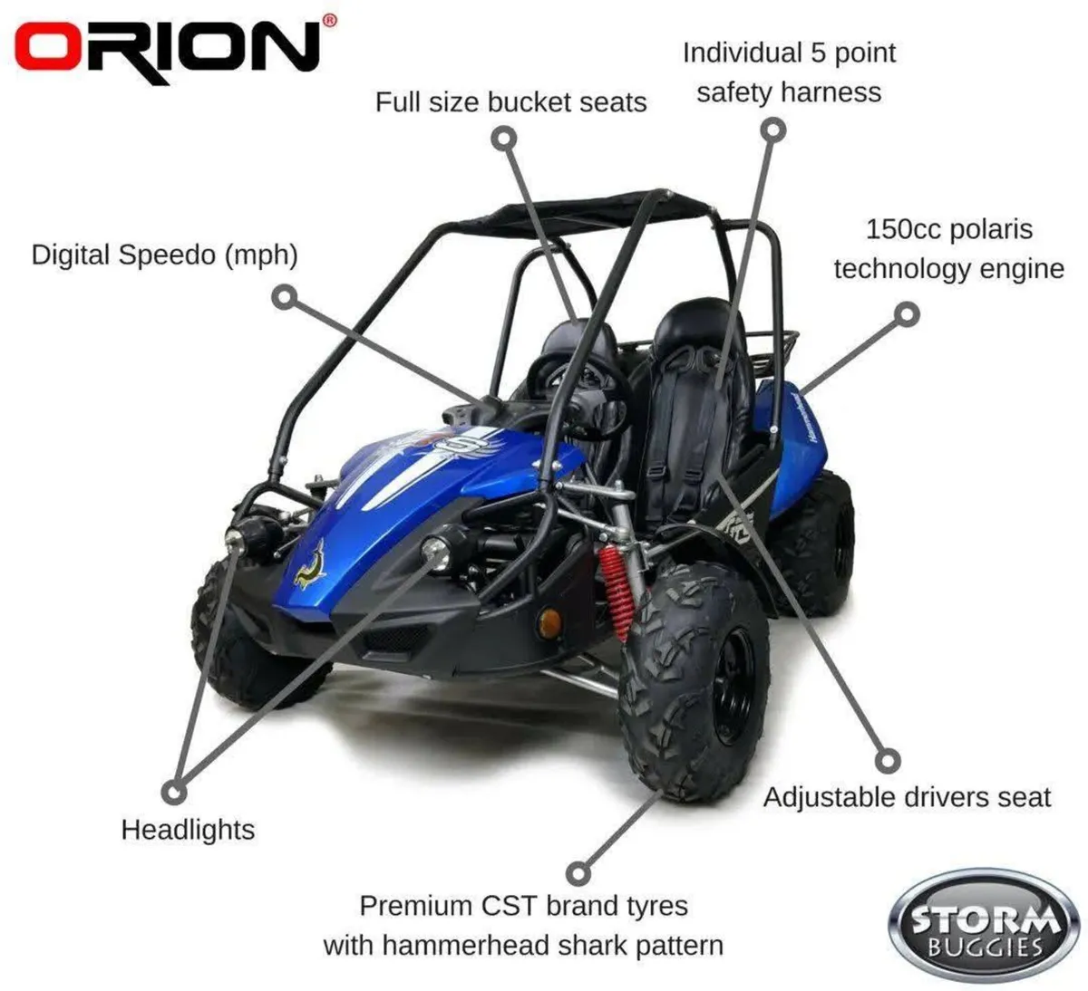 HAMMERHEAD Gts 150 buggy DELIVERY EASYPAY CHOICE - Image 1