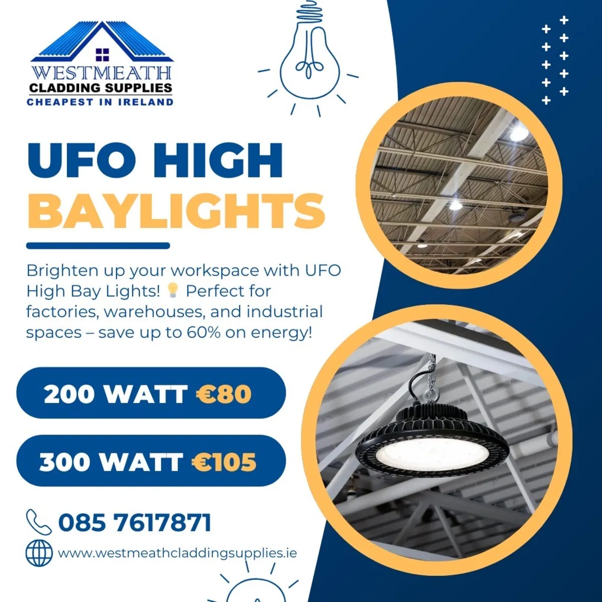 NEW UFO HIGH BAY LED LIGHTS ✅€95 delivered - Image 4