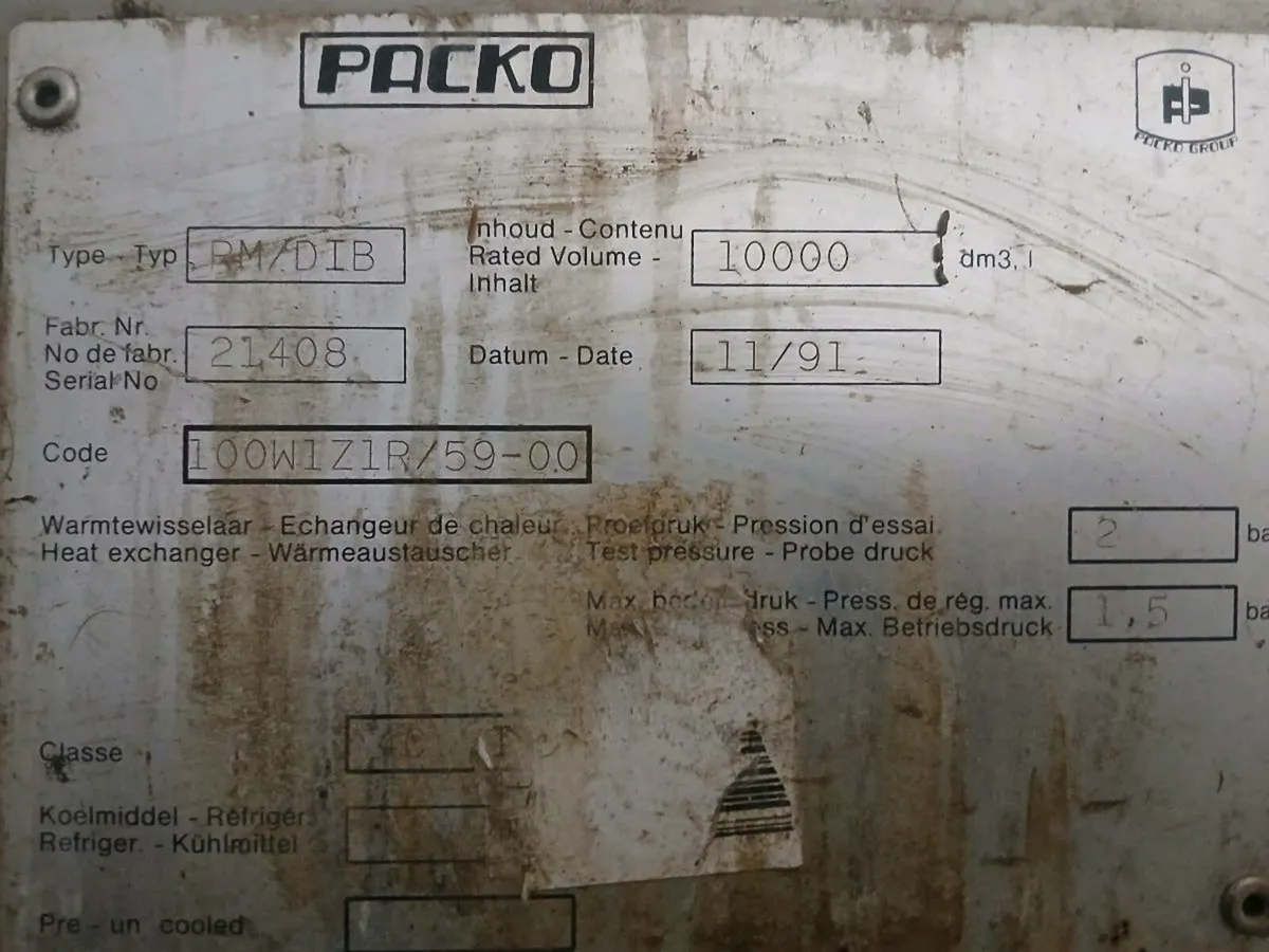 Packo 10000 l milk tank - Image 3