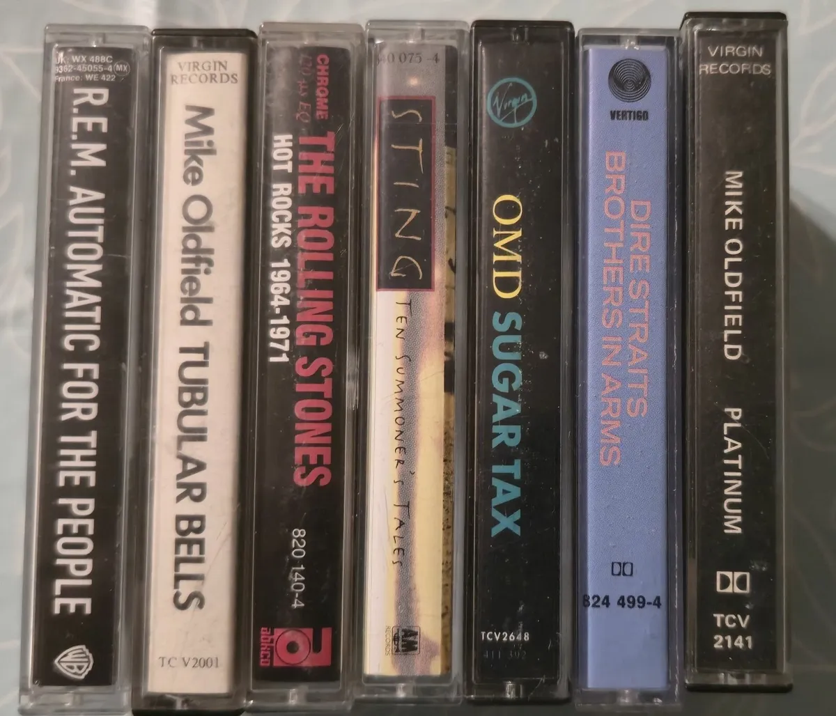 RARE TAPE CASETTE OMD MIKE OLDFIELD STING REM - Image 1