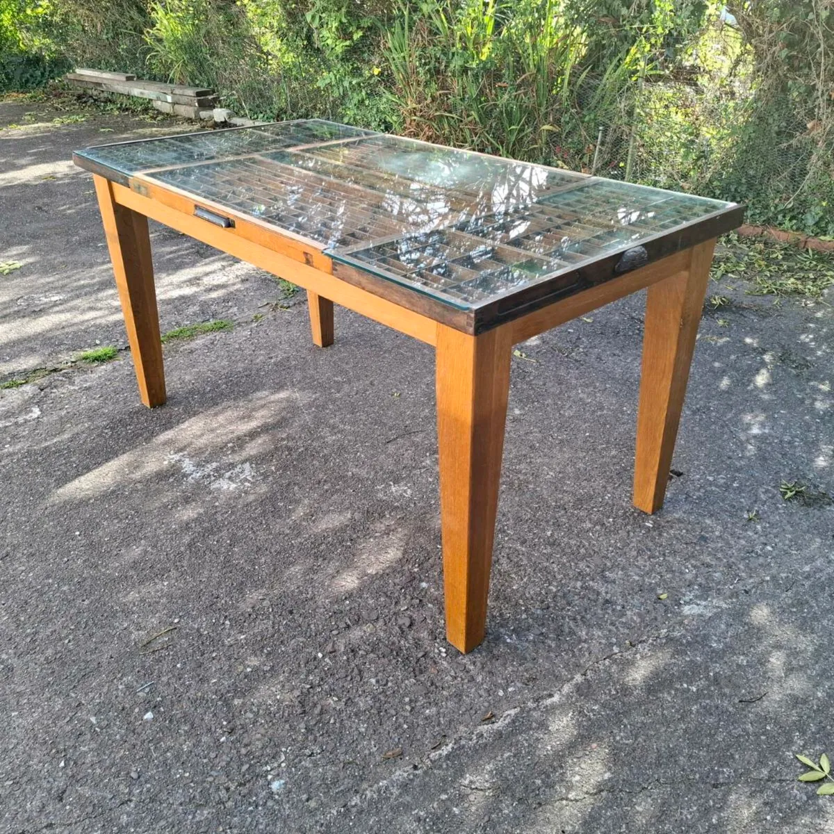 Letterpress Typeset Drawer topped Table - Image 1