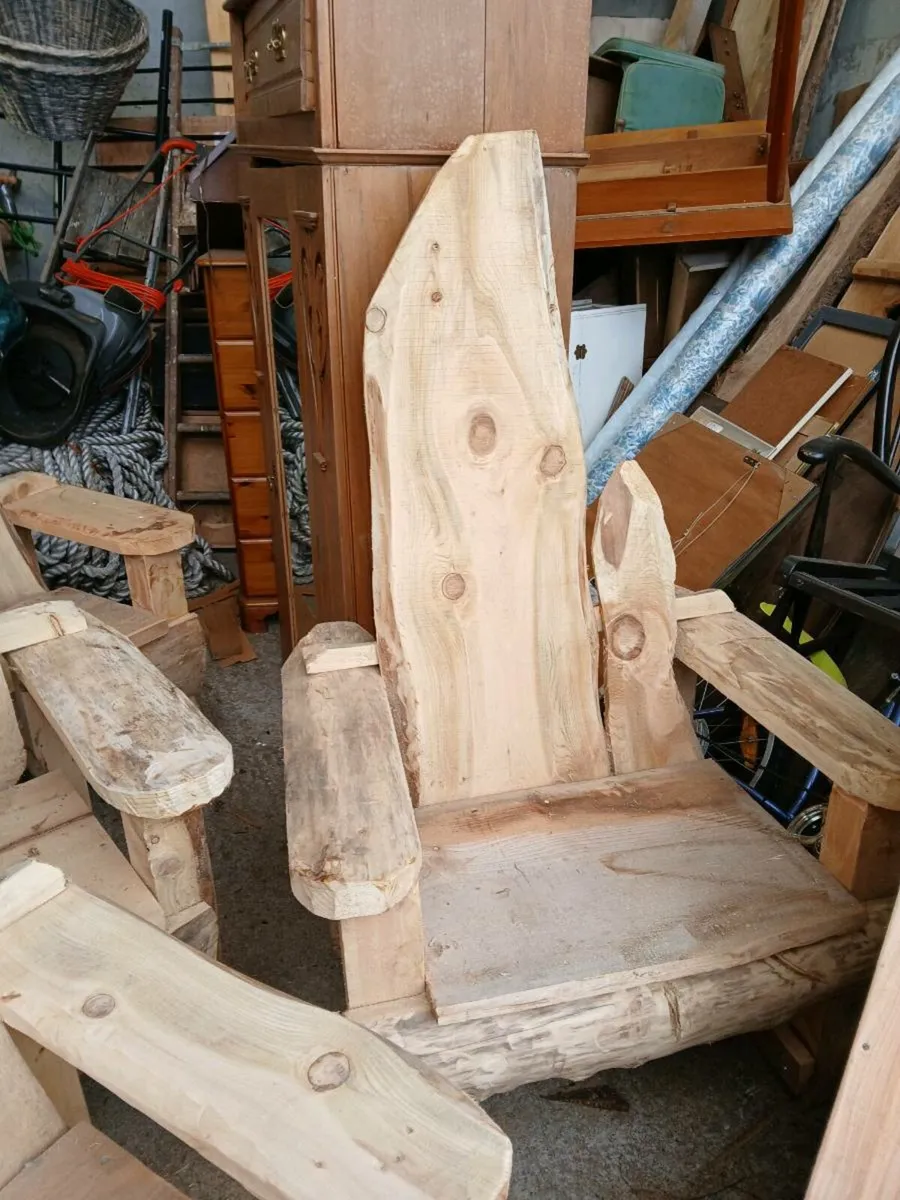 Garden  furniture.Rustic story telling seats - Image 3